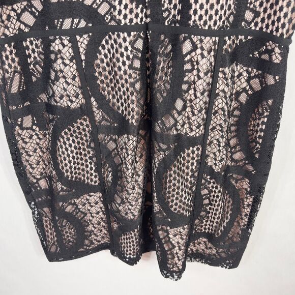 Metaphor Plus Size 24W Dress Black Sheath Silhouette Illusion Knee Length 210 - Picture 6 of 9